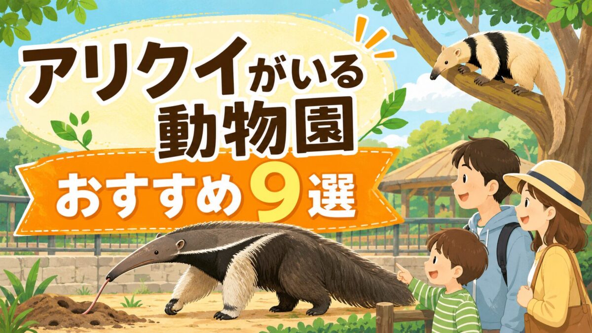 アリクイがいる動物園おすすめ9選のアイキャッチ