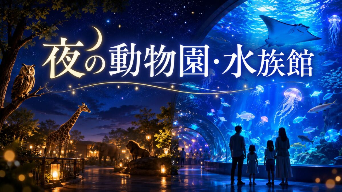 夜の動物園・水族館（アイキャッチ）